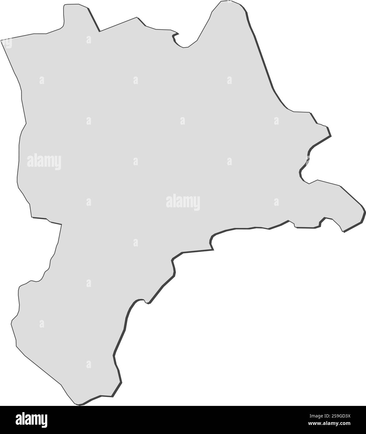 Carte de Lucerne, une province de Swizerland. Illustration de Vecteur