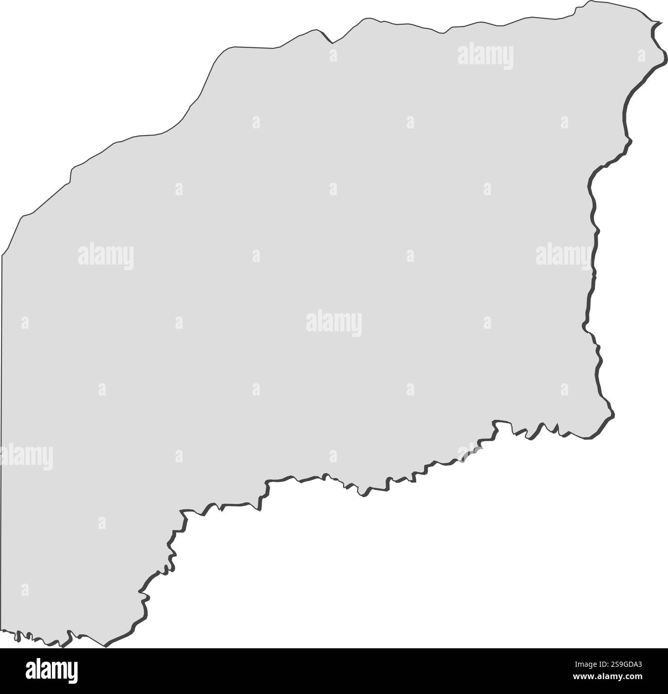 Carte de Vichada, une province de Colombie. Illustration de Vecteur