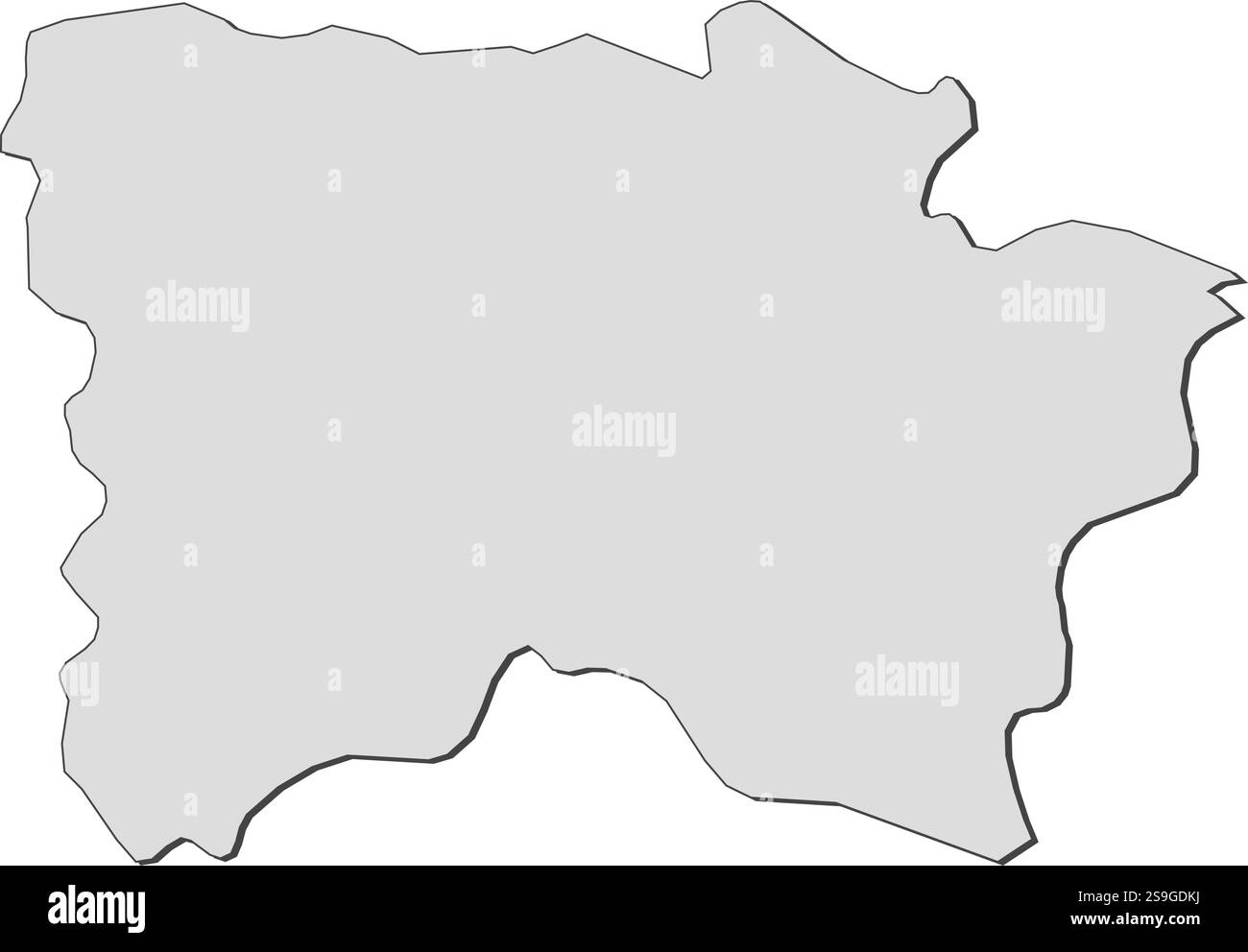Carte de Võru, une province d'Estonie. Illustration de Vecteur