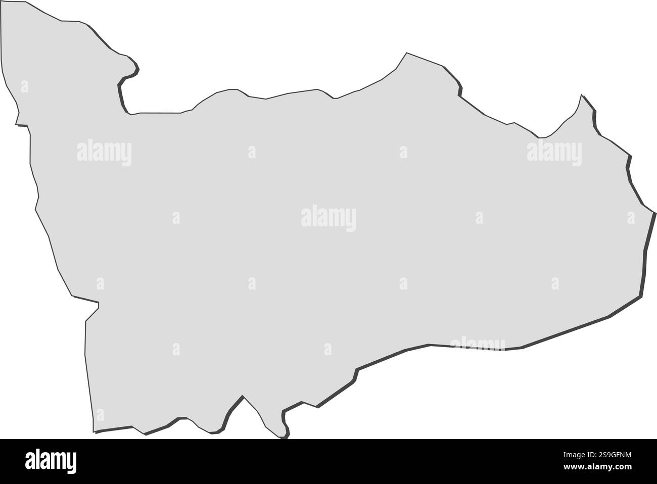 Carte de Porto, une province du Portugal. Illustration de Vecteur