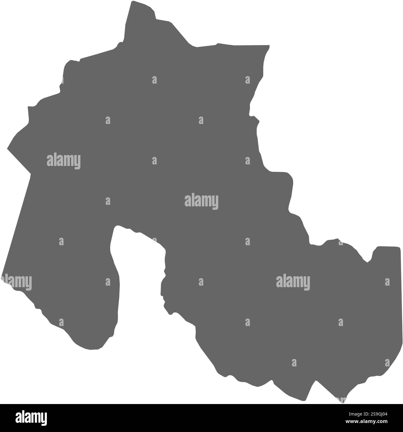 Carte de Jujuy, une province de l'Argentine. Illustration de Vecteur