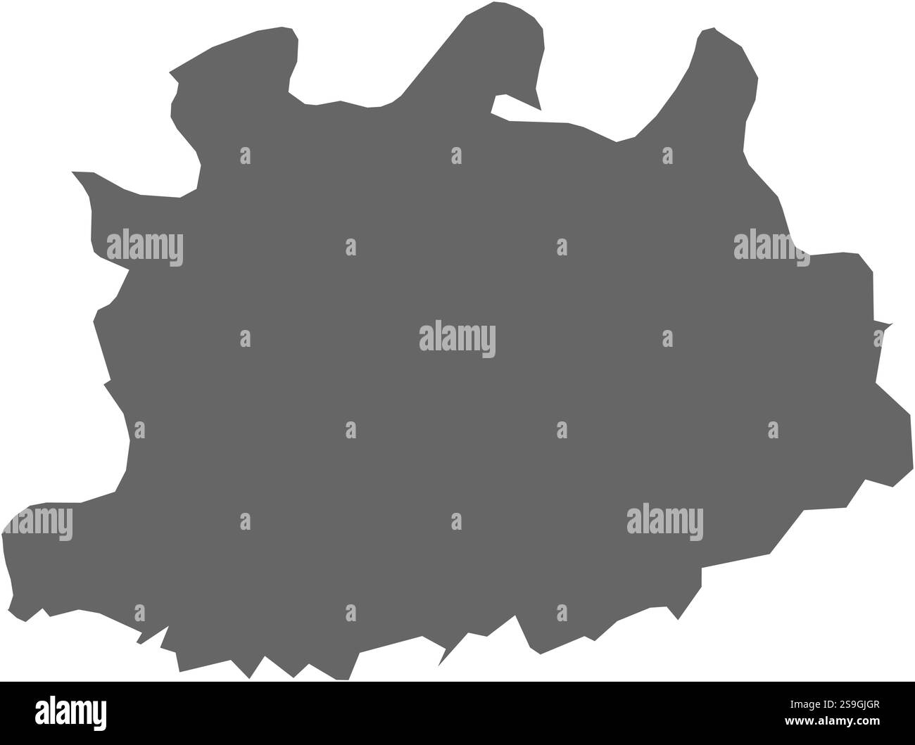 Carte d'Anvers, une province de Belgique. Illustration de Vecteur