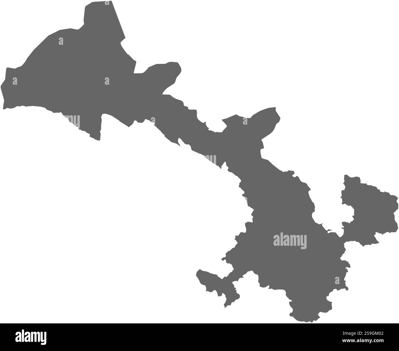 Site de la province du Gansu, une province de la Chine. Illustration de Vecteur