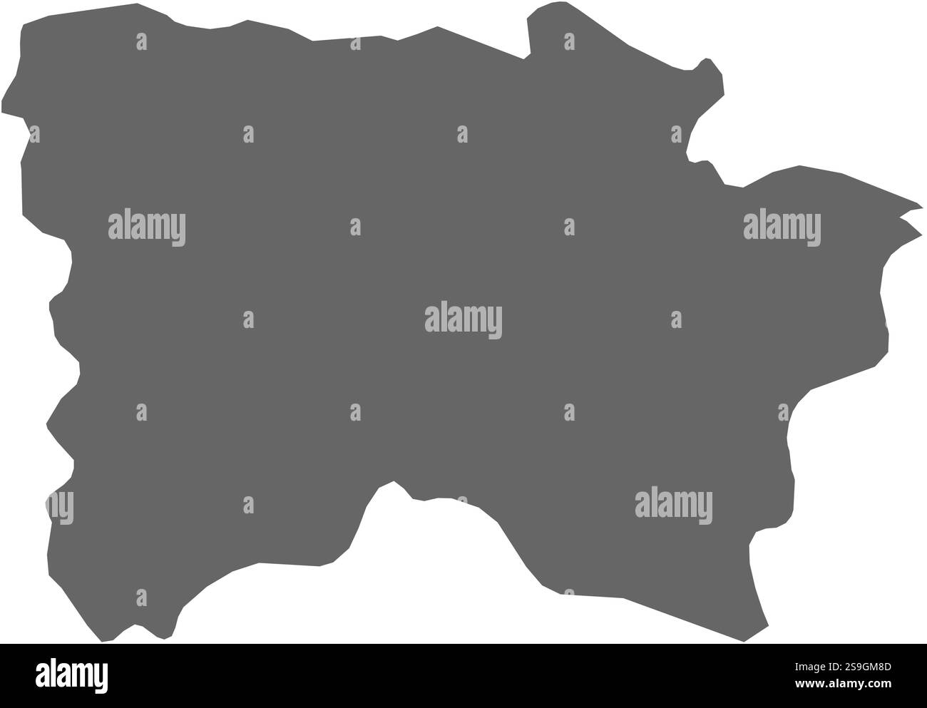 Carte de Võru, une province d'Estonie. Illustration de Vecteur