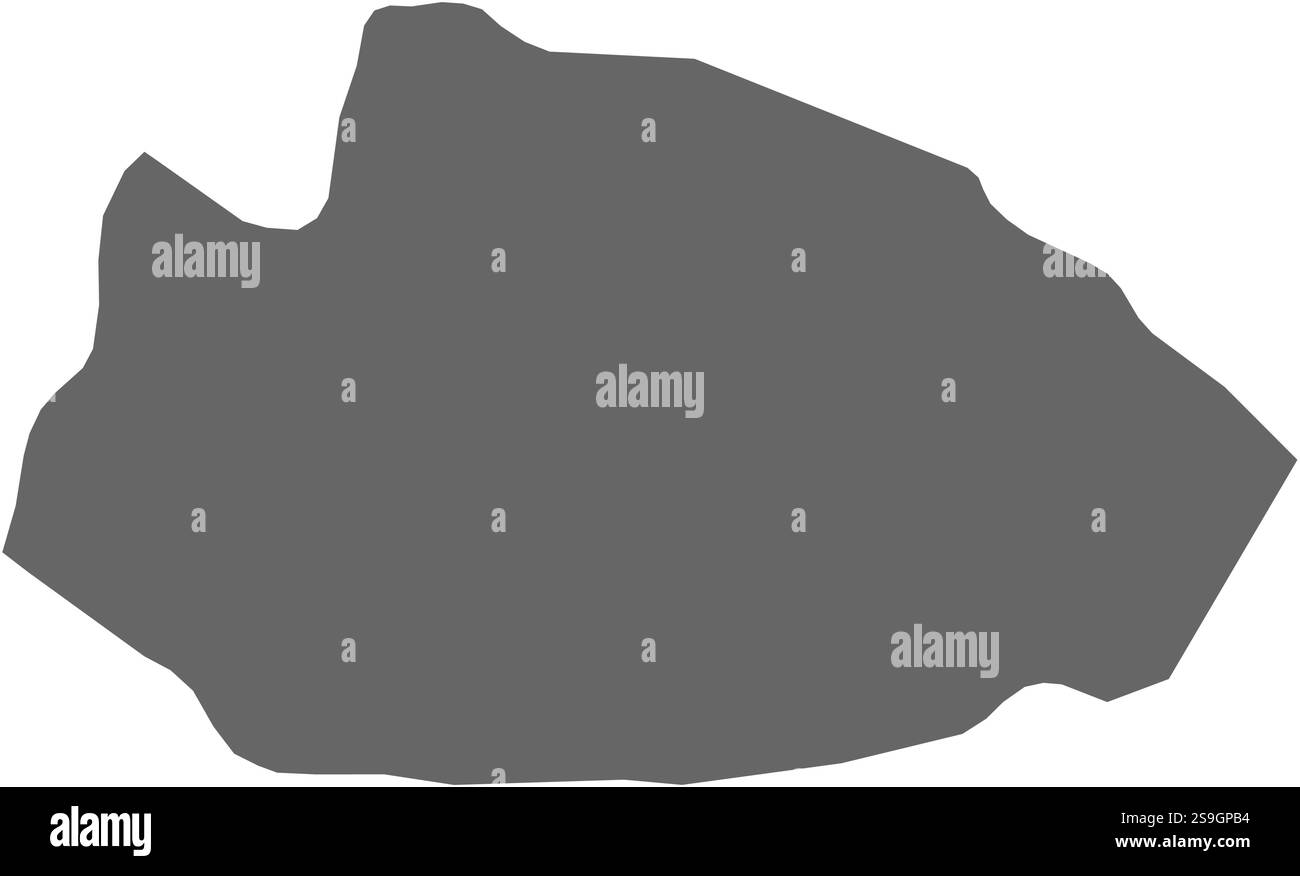 Carte de Tafilah, une province de Jordanie. Illustration de Vecteur