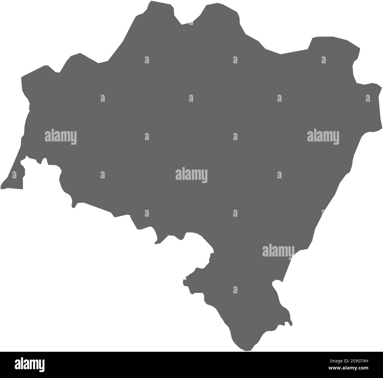 Carte de basse-Silésie, une province de Pologne. Illustration de Vecteur