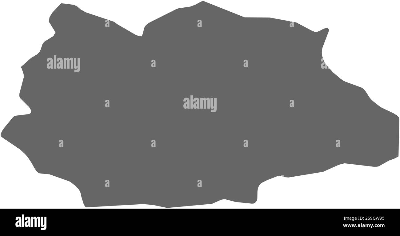 Carte de Gafsa, une province de Tunisie. Illustration de Vecteur