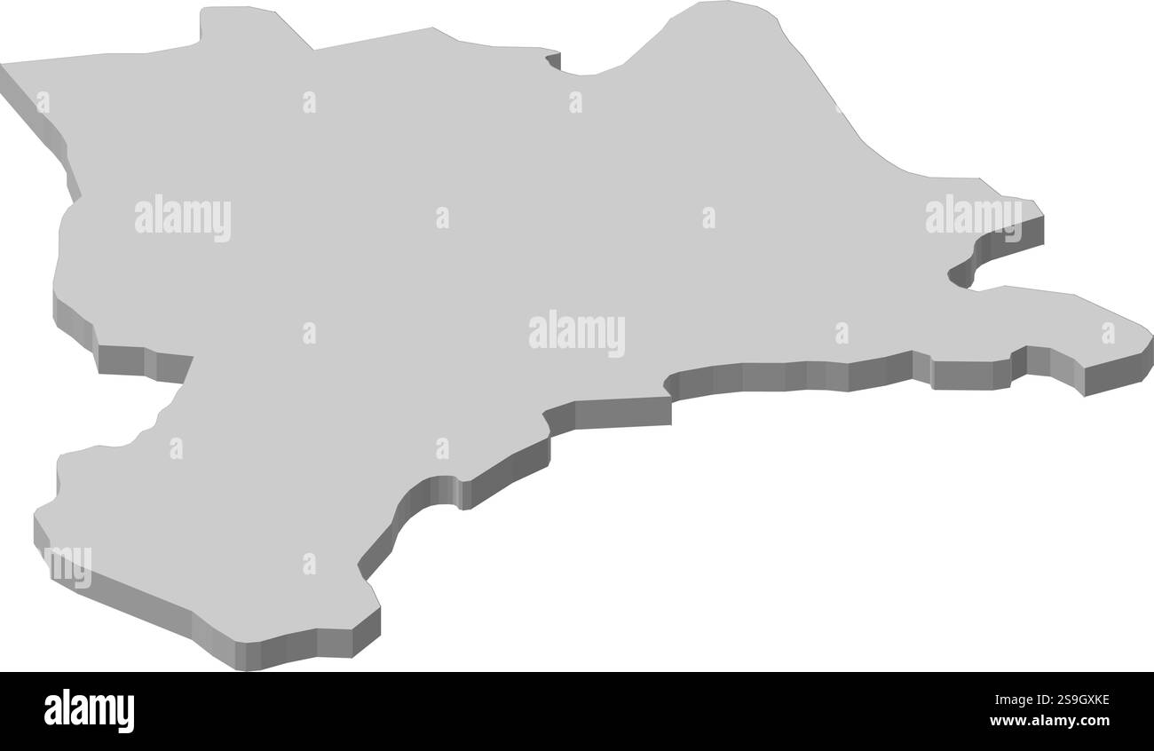 Carte de Lucerne, une province de Swizerland. Illustration de Vecteur