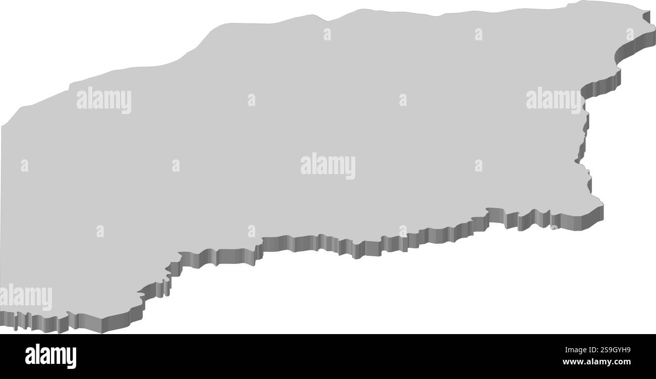 Carte de Vichada, une province de Colombie. Illustration de Vecteur