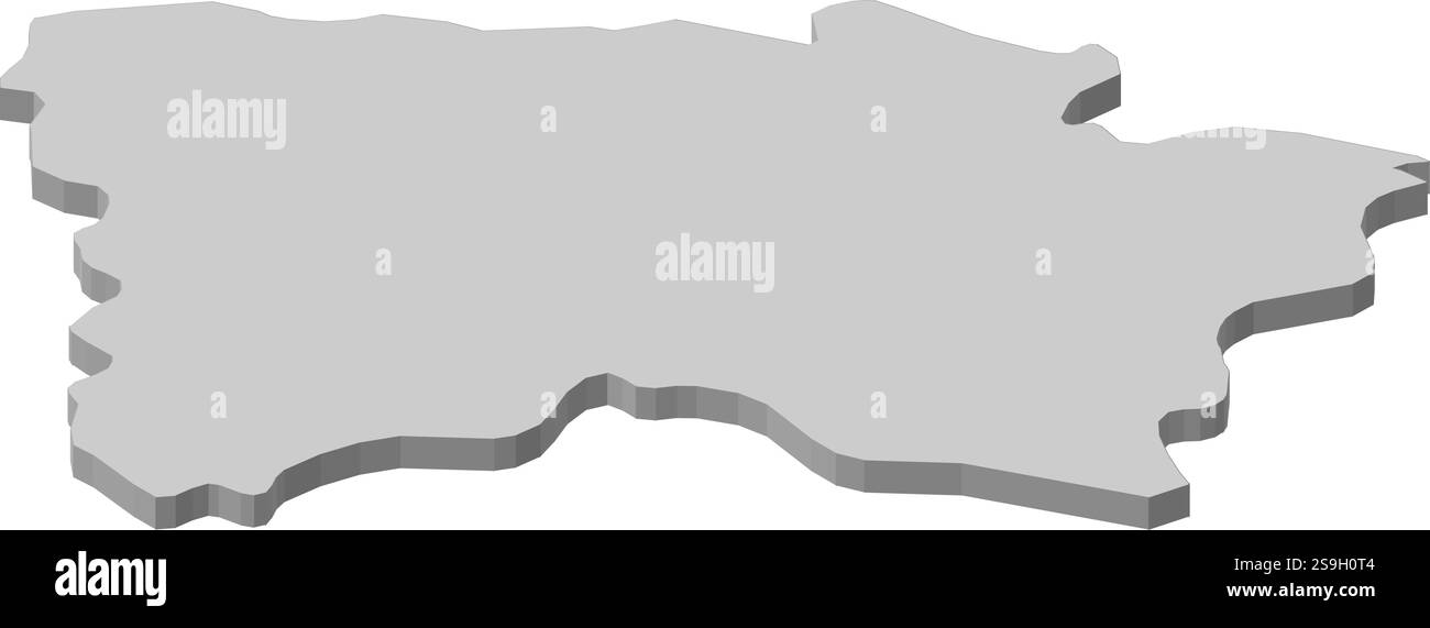 Carte de Võru, une province d'Estonie. Illustration de Vecteur