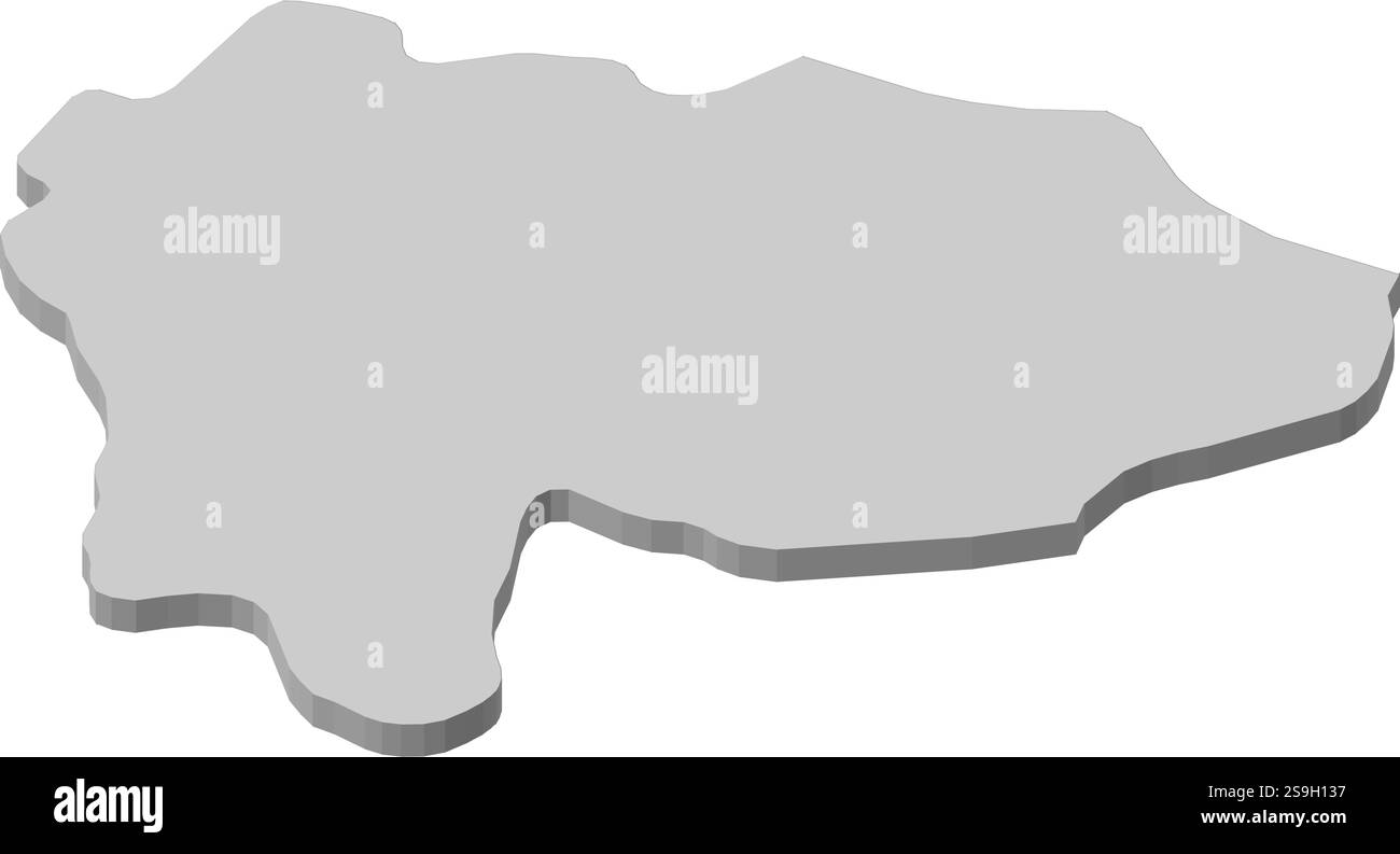 Carte de Yamanashi, une province du Japon. Illustration de Vecteur