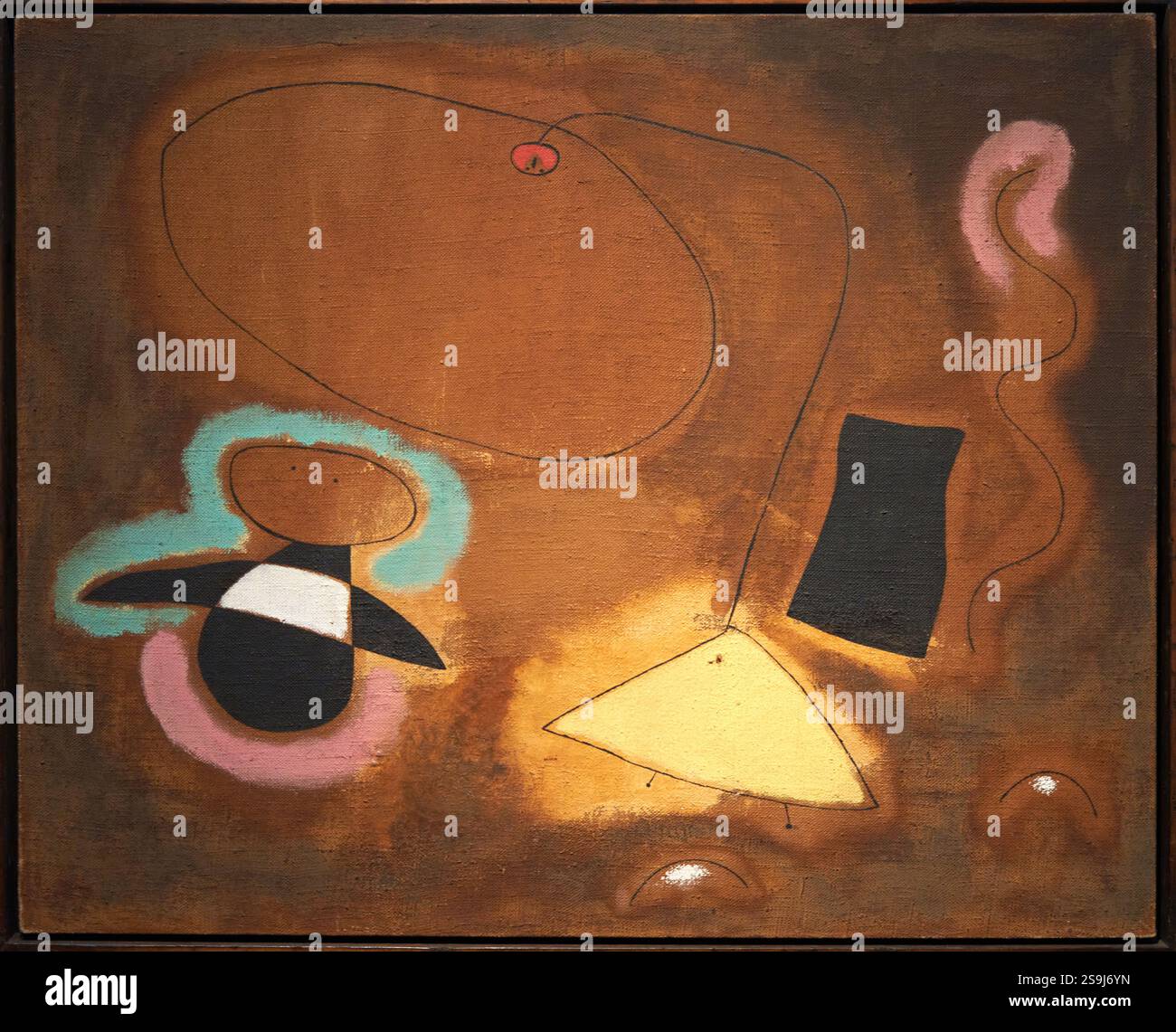 Le vol de l'oiseau au-dessus de la plaine il, 1939, Joan Miró, Barcelone, Catalogne, Espagne. Banque D'Images