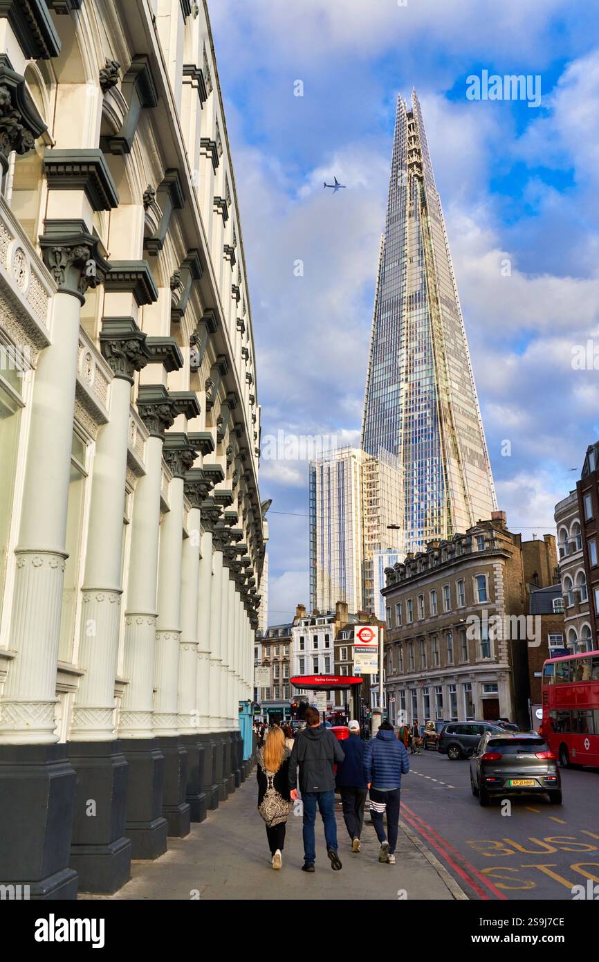 The Hop Exchange, The Shard, Southwark St, Londres, Angleterre, ROYAUME-UNI. Banque D'Images