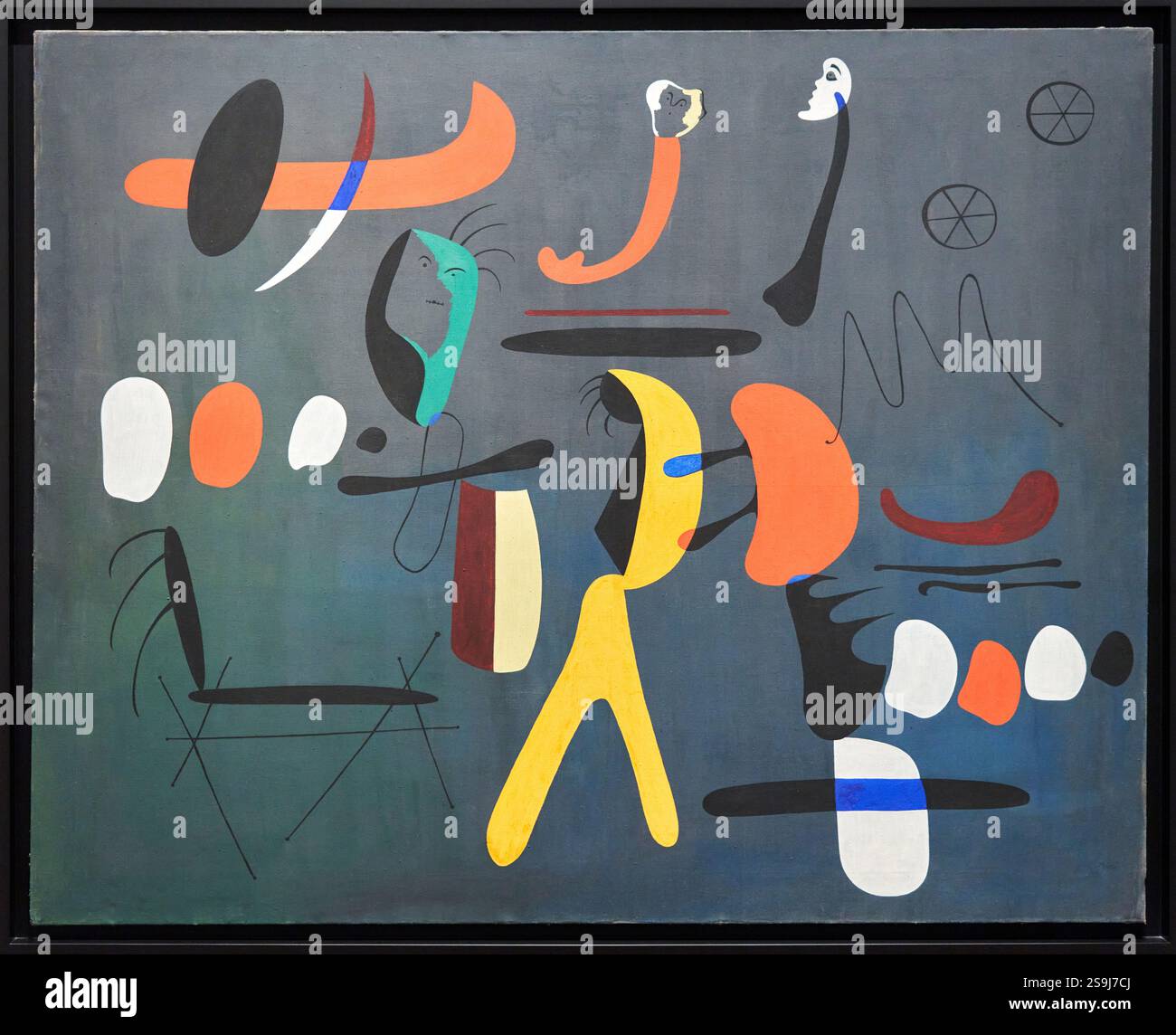 Peinture, 1933, Joan Miró, Barcelone, Catalogne, Espagne. Banque D'Images