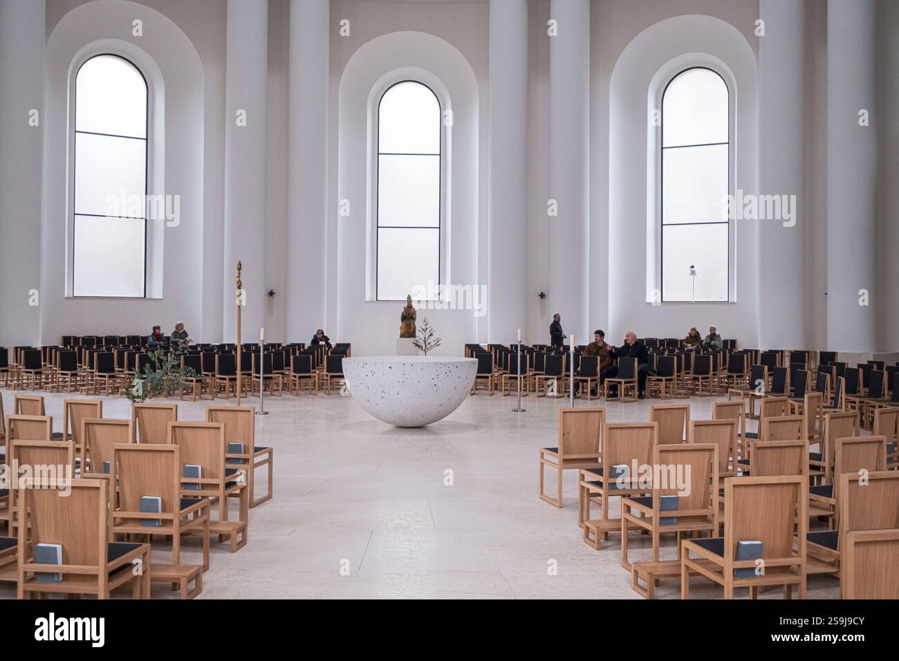 Intérieur de la Hedwigskathedrale dans le centre de Berlin, Allemagne Banque D'Images