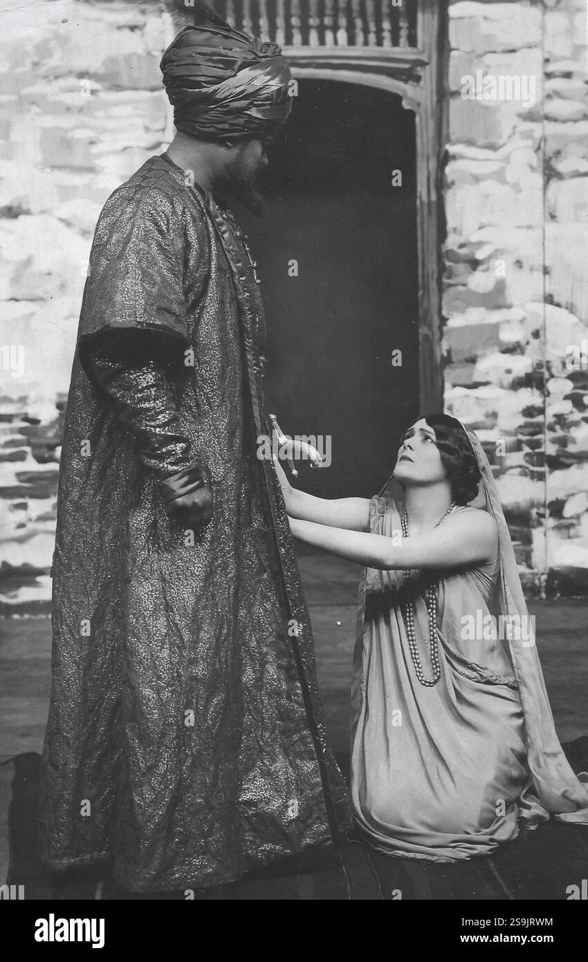 Oscar Asche et Lily Brayton- une image vintage d'Oscar Asche et Lily Brayton acteurs du début du XXe siècle Banque D'Images