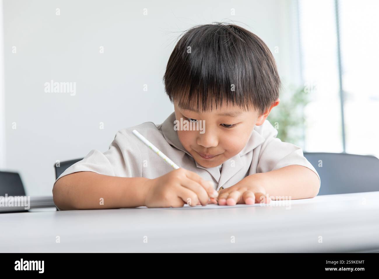 Enfant étudiant Banque D'Images