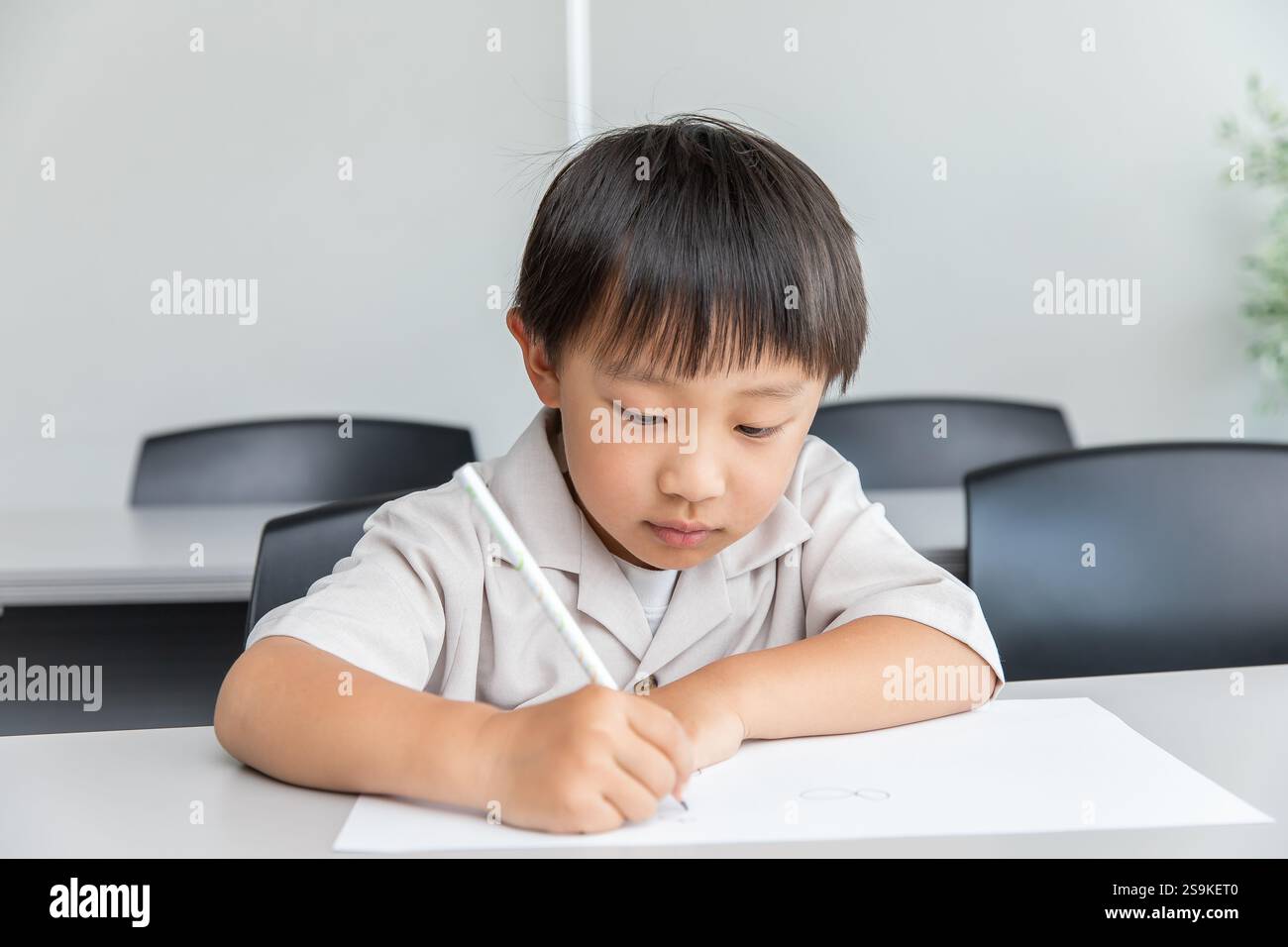Enfant étudiant Banque D'Images