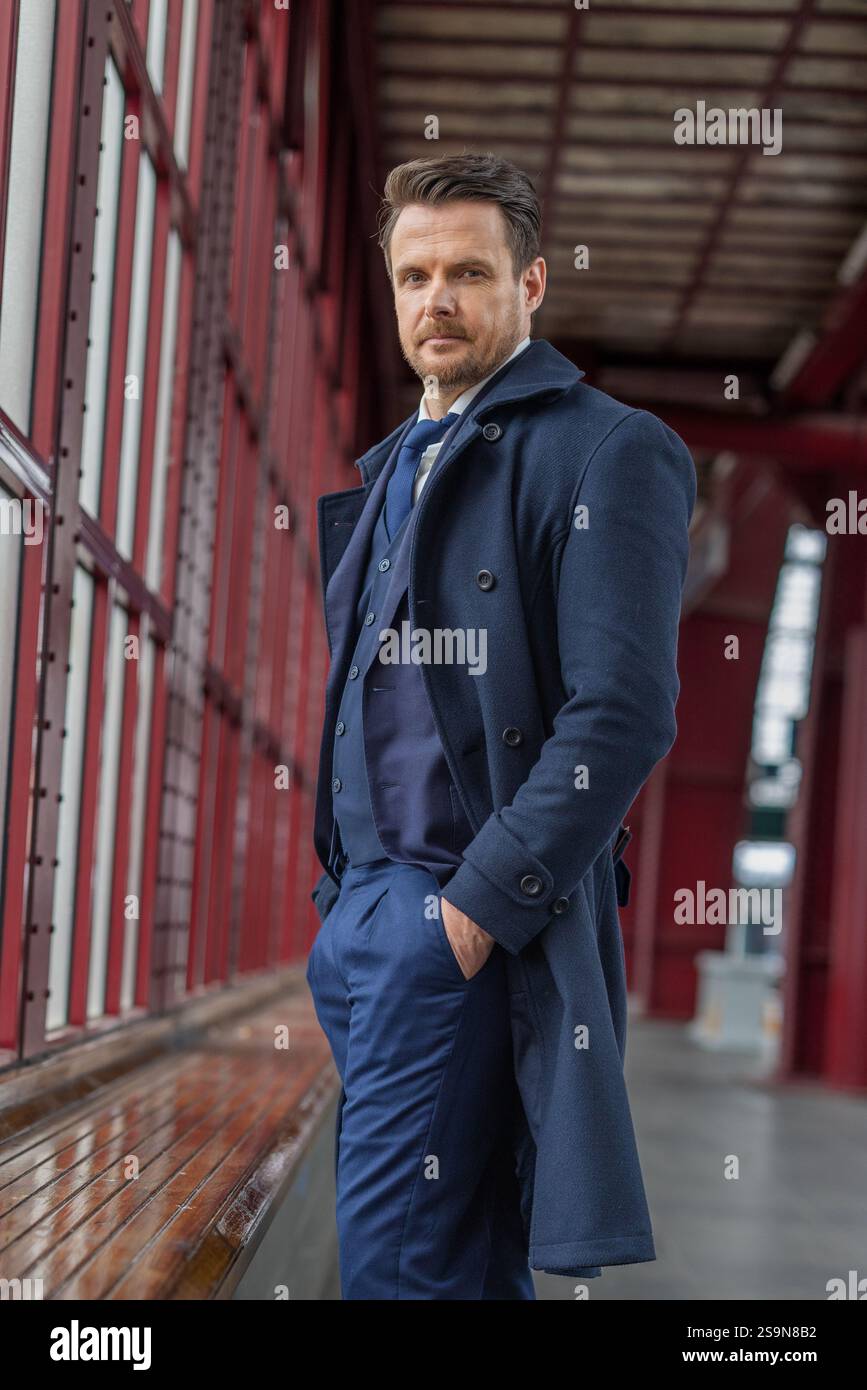 Look classique d'un homme d'affaires moderne Banque D'Images