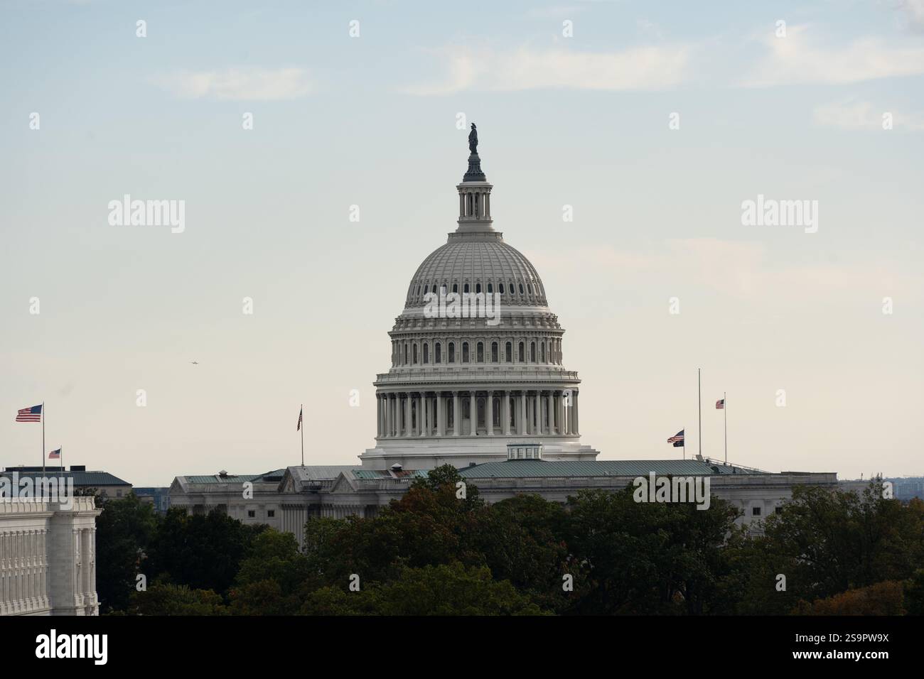 Le Capitole des États-Unis est le lieu de réunion du Congrès américain et le siège de la branche législative du gouverneur fédéral américain Banque D'Images
