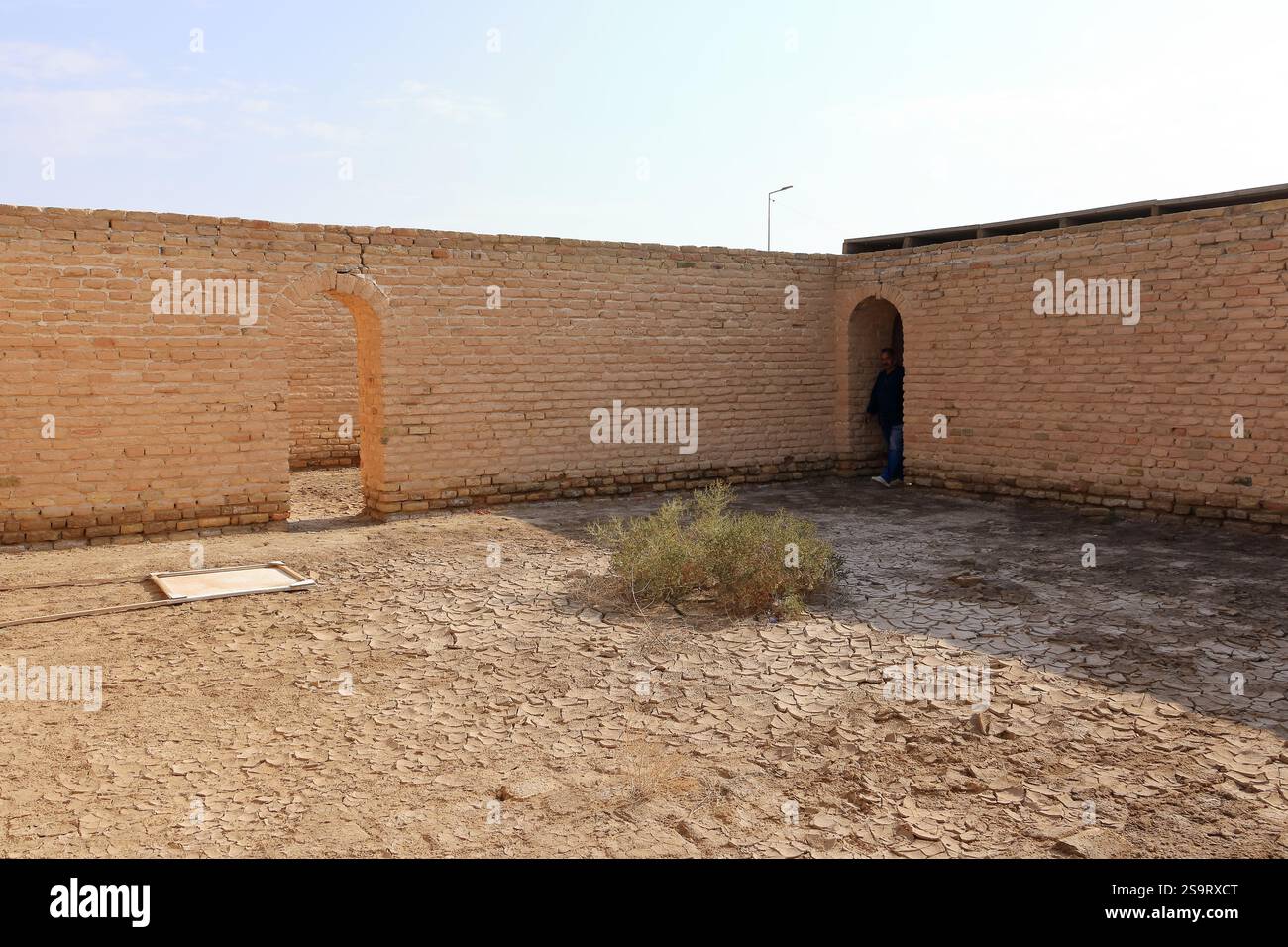 La Maison du Prophète Abraham a restauré ziggourat dans l'ancien Ur, temple sumérien, Irak Banque D'Images