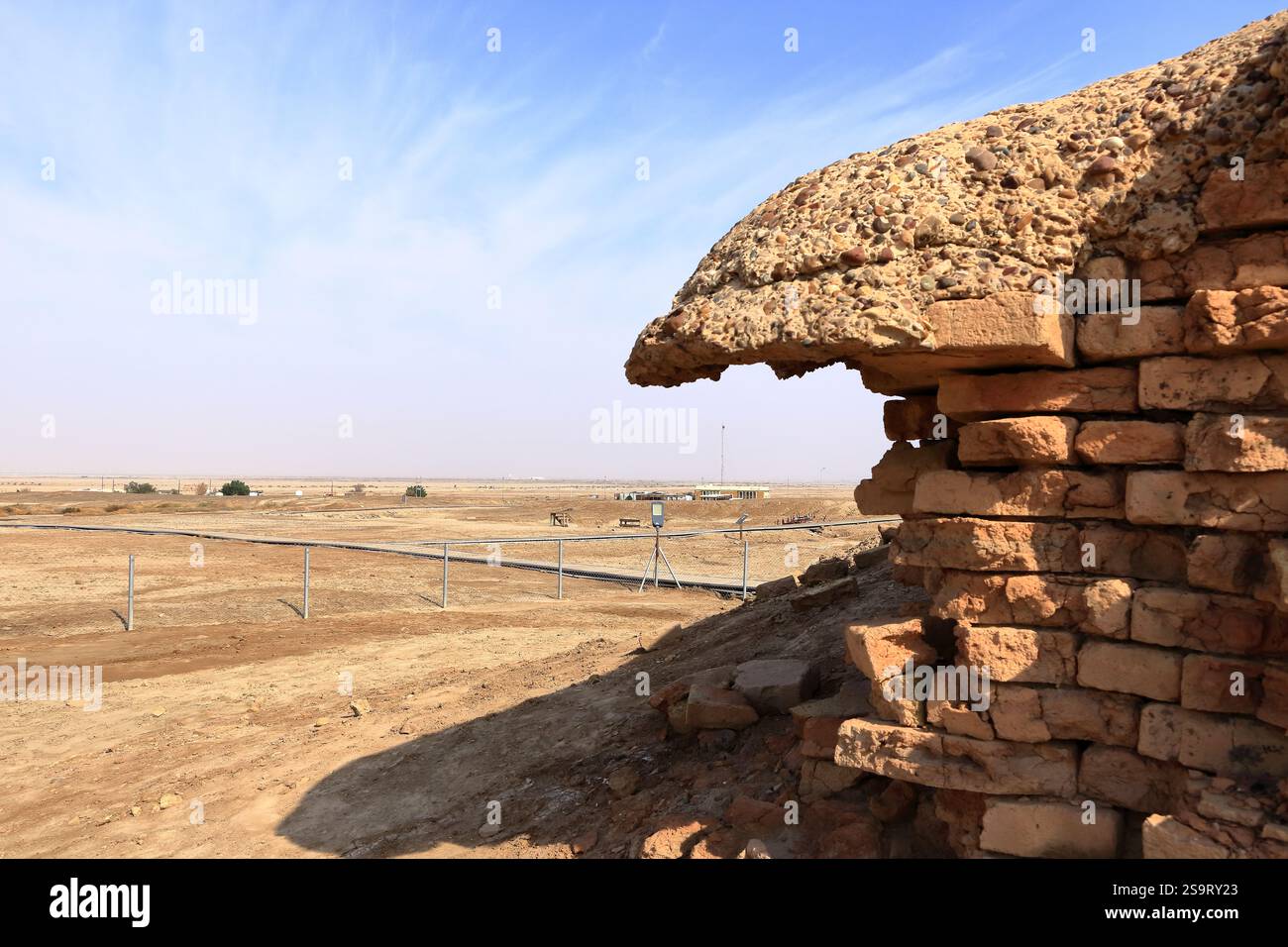 Le temple Dub lal Makh à côté du ziggourat dans l'ancien Ur, temple sumérien, Irak Banque D'Images
