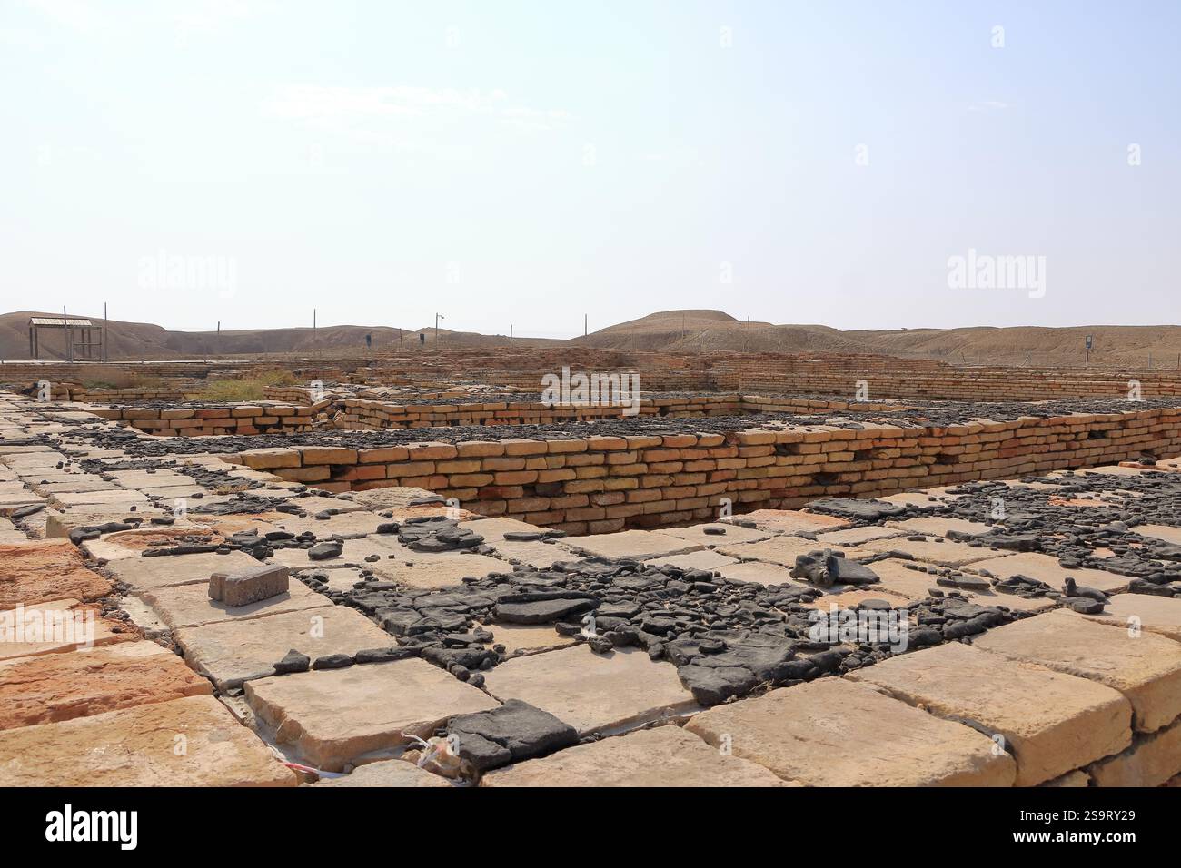 Le musée Ennigaldi-Nanna à côté du ziggourat dans l'ancien Ur, temple sumérien, Irak Banque D'Images