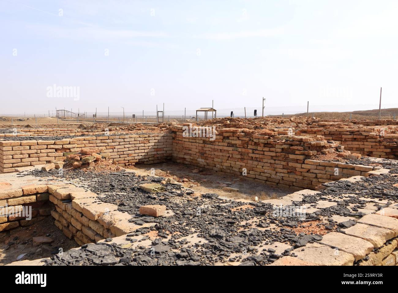 Le musée Ennigaldi-Nanna à côté du ziggourat dans l'ancien Ur, temple sumérien, Irak Banque D'Images