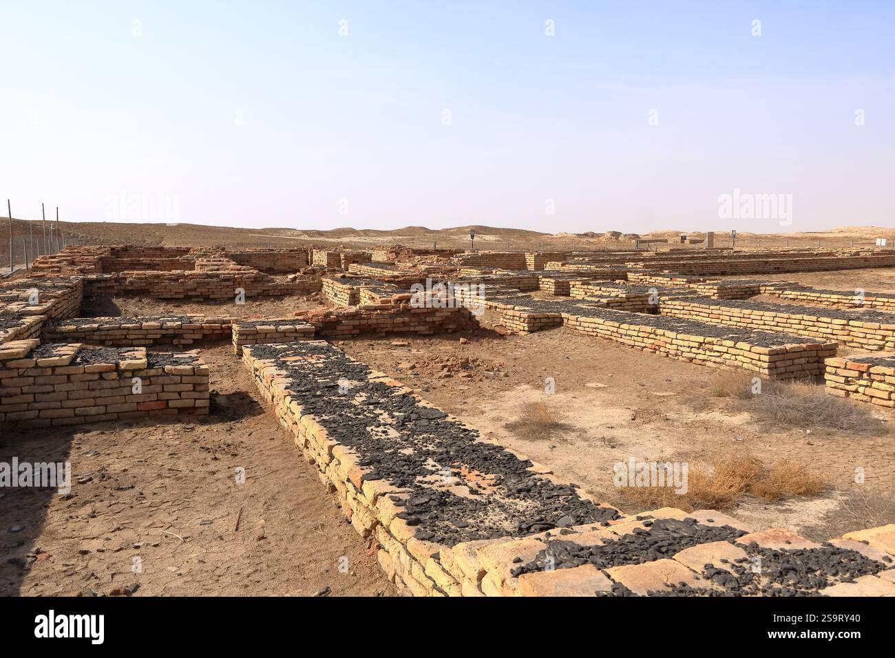 Le musée Ennigaldi-Nanna à côté du ziggourat dans l'ancien Ur, temple sumérien, Irak Banque D'Images