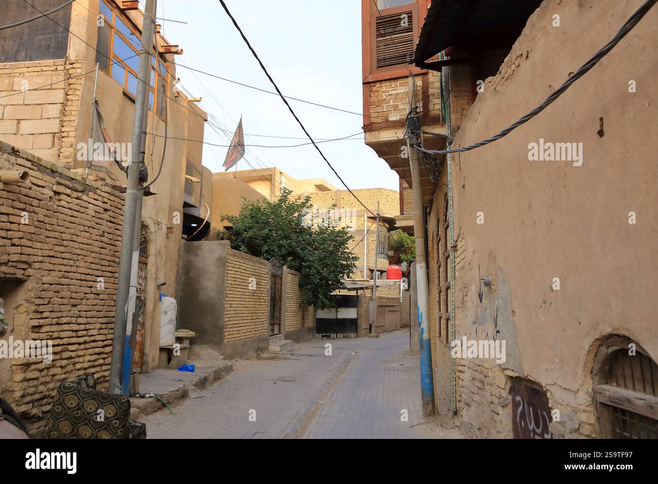 Basra, Bassorah en Irak - 10 novembre 2024 : la vieille ville de la ville, impessions du quartier historique d'Ashar Banque D'Images