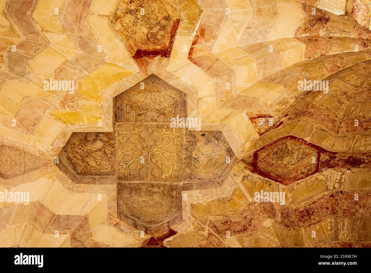 Israël, Jérusalem. Temple Mount, décoration murale. Complexe de la mosquée Al-Aqsa. Banque D'Images