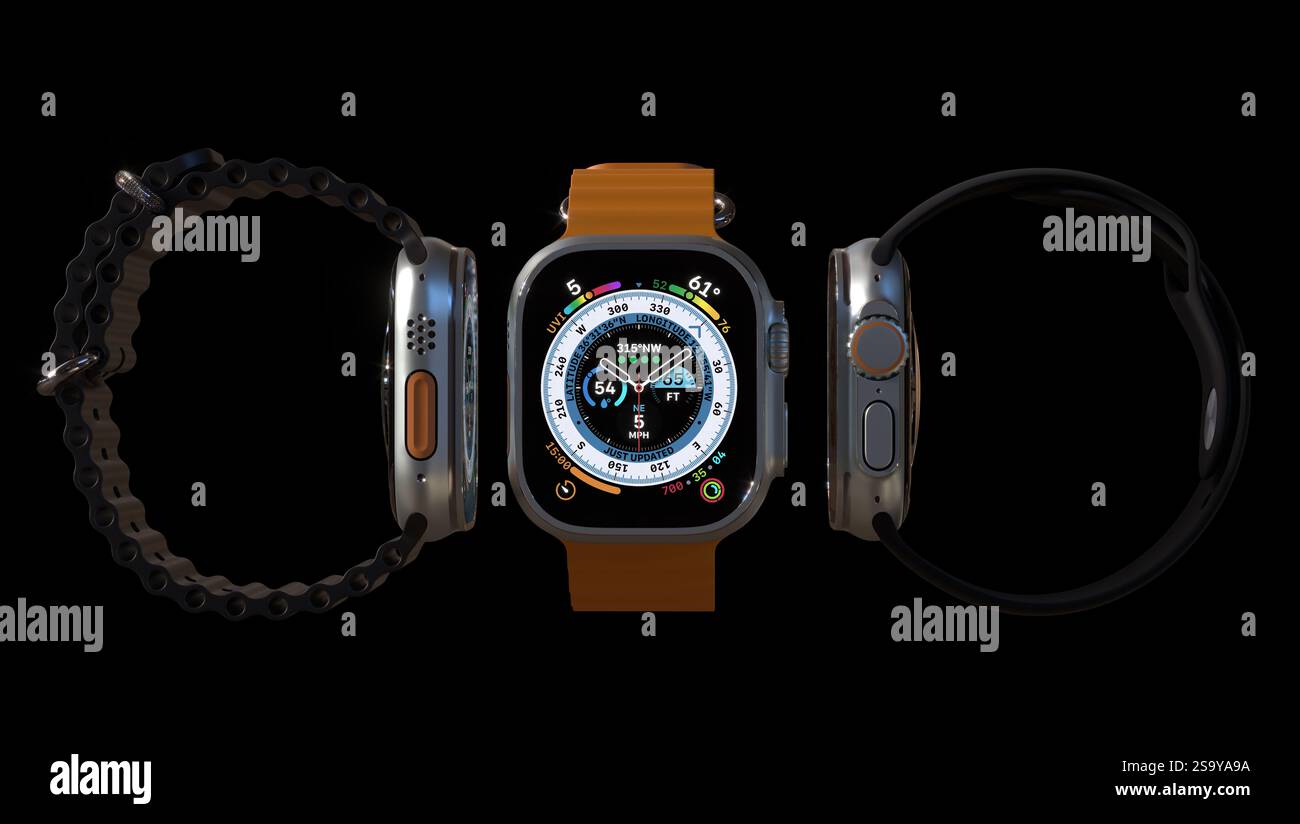 Apple Watch Ultra GPS cellulaire Banque D'Images