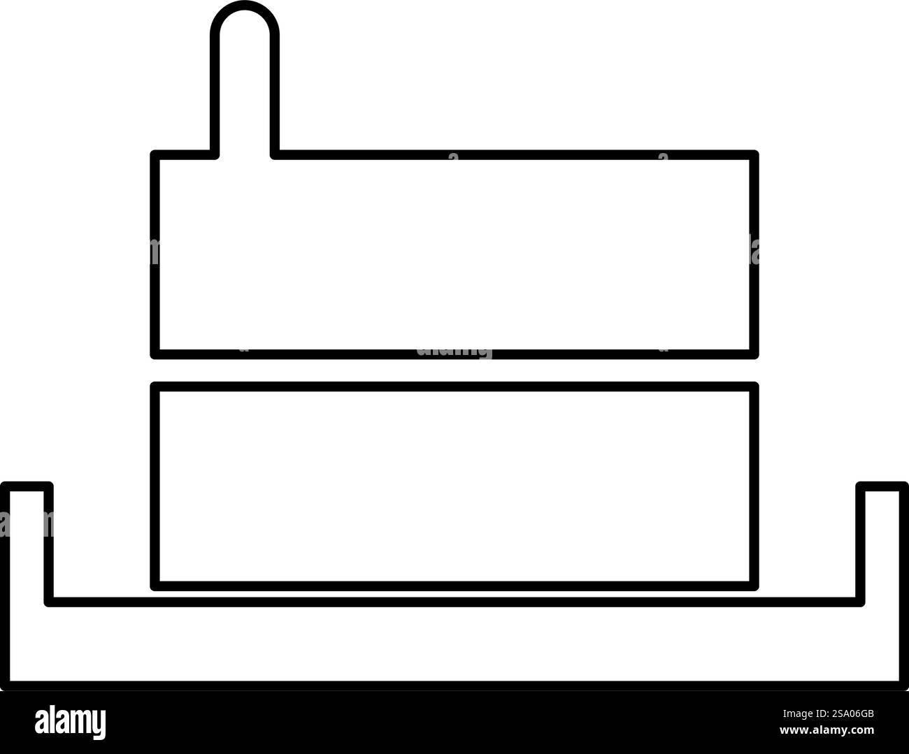 Millstone manuel vieux moulin en pierre production de farine broyant le grain avec le support de poignée contour ligne de contour icône couleur noire illustration vectorielle image mince style plat simple. Millstone manuel vieux moulin en pierre production de farine broyant le grain avec le support de poignée contour de ligne de contour icône de couleur noire illustration vectorielle image mince style plat Illustration de Vecteur