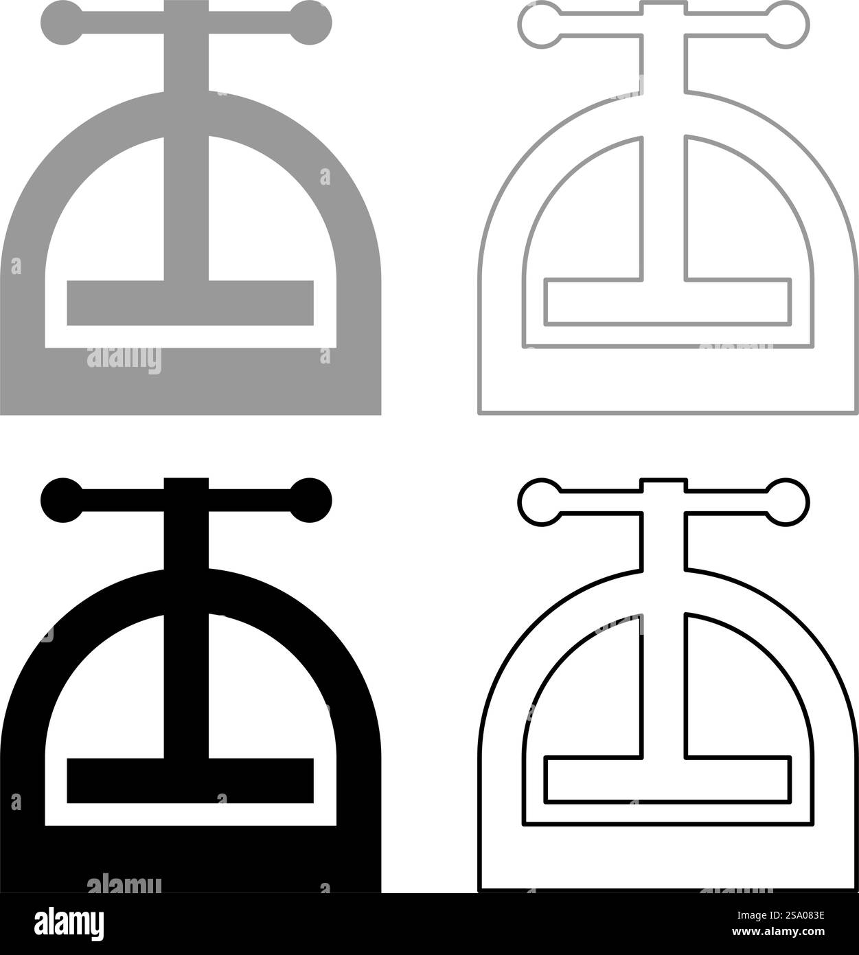 Manuel appuyez sur Set icône gris noir couleur illustration vectorielle image simple plein contour ligne de contour mince style plat. Manuel appuyez sur Set icône gris noir couleur illustration vectorielle image plein contour ligne de contour mince style plat Illustration de Vecteur