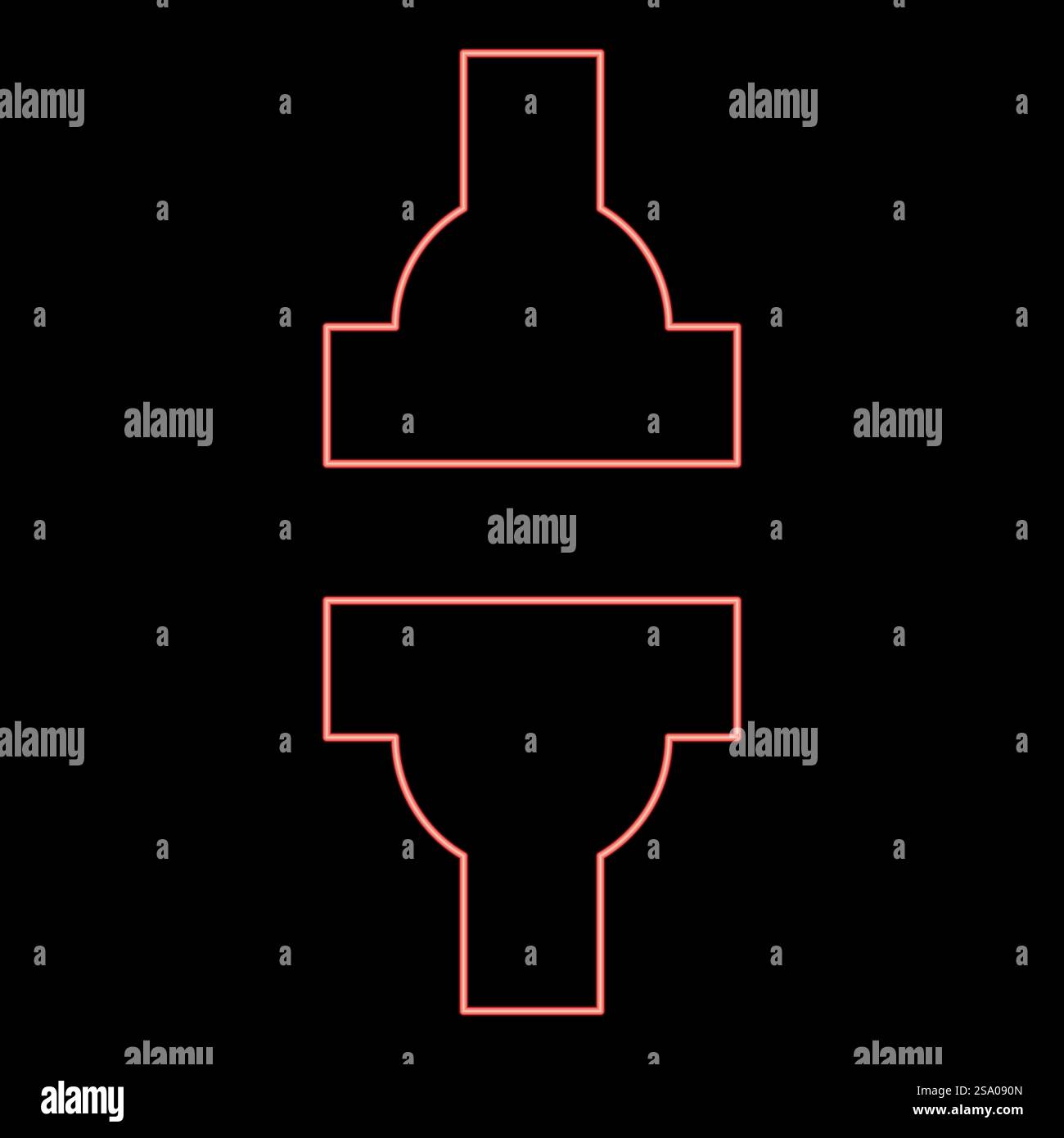 Machine à néon presse automatique hydraulique usine industrielle de vecteur de couleur rouge illustration d'image de style plat lumière. Machine à néon presse automatique hydraulique usine industrielle de vecteur de couleur rouge illustration d'image plat Illustration de Vecteur