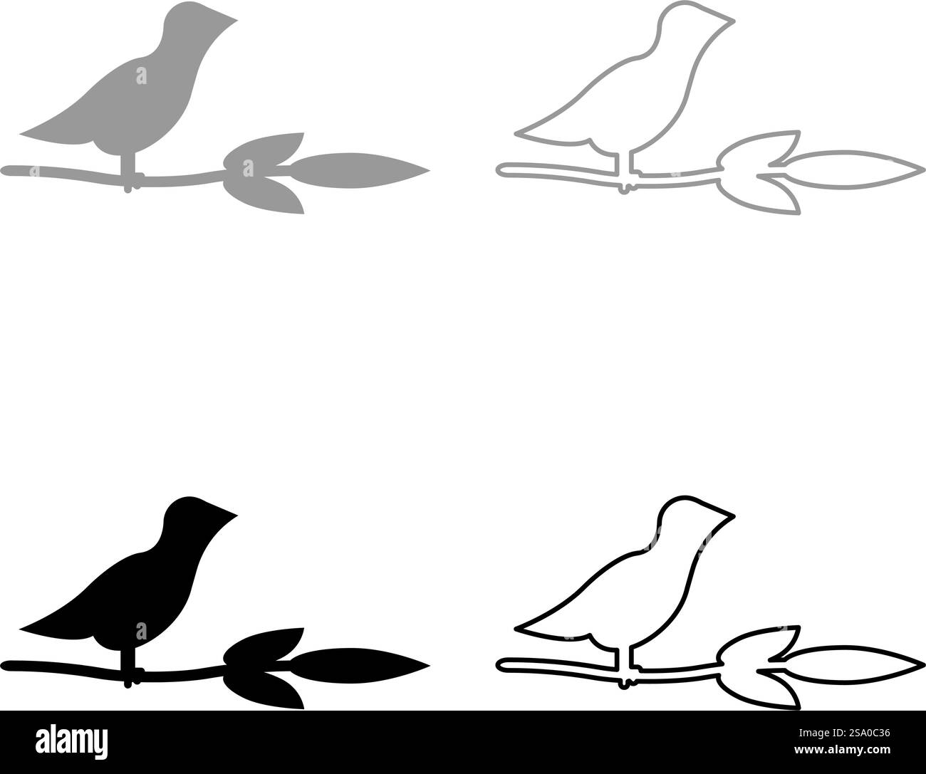 Oiseau sur la branche avec des feuilles silhouette concept de ressort Set icône gris noir couleur illustration vectorielle image simple plein plein contour ligne de contour mince style plat. Oiseau sur la branche avec des feuilles silhouette concept de ressort set icône gris noir couleur vecteur illustration image solide remplissage contour ligne de contour mince style plat Illustration de Vecteur Oiseau sur la branche avec des feuilles silhouette concept de ressort Set icône gris noir couleur illustration vectorielle image simple plein plein contour ligne de contour mince style plat. Oiseau sur la branche avec des feuilles silhouette concept de ressort set icône gris noir couleur vecteur illustration image solide remplissage contour ligne de contour mince style plat Illustration de Vecteur