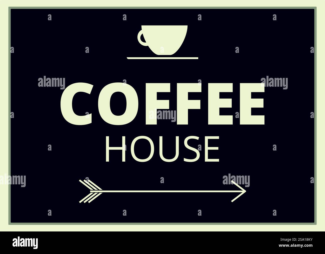 Vecteur de dessin animé d'icône de direction de café. Taverne dehors. Bois de façade. Vecteur de dessin animé d'icône de direction de café. Taverne dehors Illustration de Vecteur