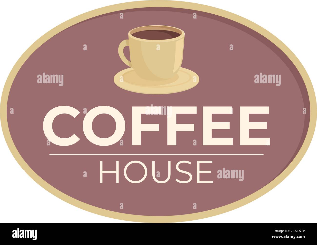 Vecteur de dessin animé d'icône de conseil de café. Cafétéria de rue. Maison publique CUP. Vecteur de dessin animé d'icône de conseil de café. Cafétéria de rue Illustration de Vecteur