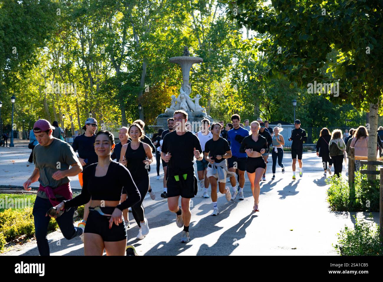 Parque del Buen Retiro, Madrid, Espagne Banque D'Images