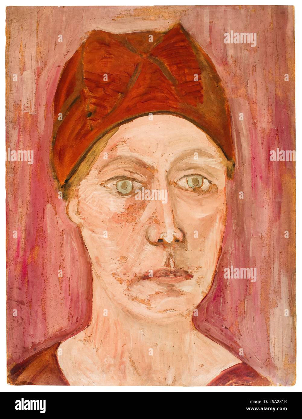 Vanessa Bell (née Stephen, 1879-1961), peintre anglaise, décoratrice d'intérieur et membre du Bloomsbury Group, portrait peint à l'huile sur carton par Ray Strachey, 1925-1929 Banque D'Images Vanessa Bell (née Stephen, 1879-1961), peintre anglaise, décoratrice d'intérieur et membre du Bloomsbury Group, portrait peint à l'huile sur carton par Ray Strachey, 1925-1929 Banque D'Images