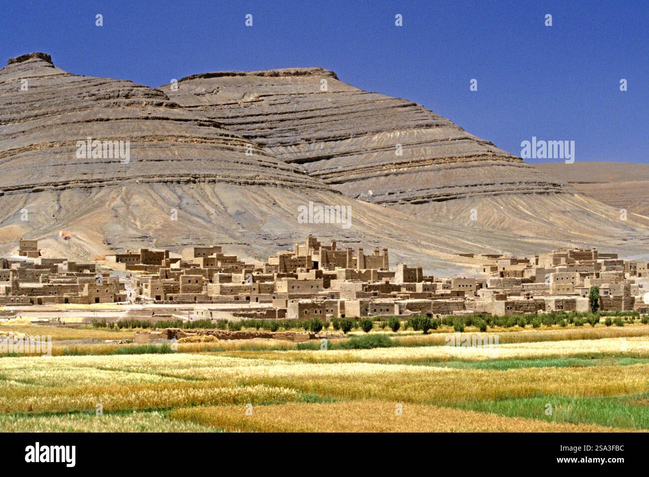Paysage près de Ouarzazate Banque D'Images