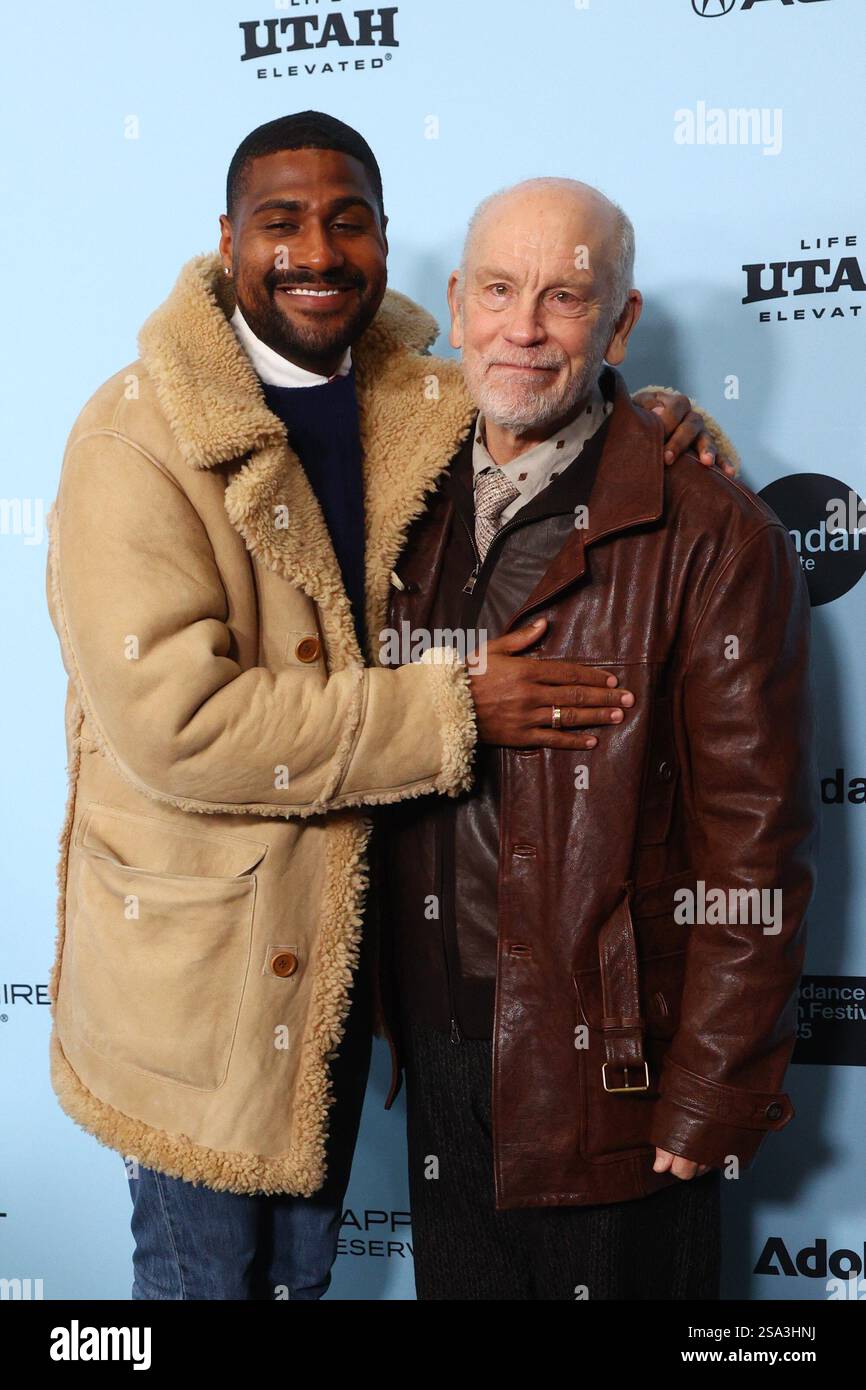 UT. 27 janvier 2025. Mark Anthony Green, John Malkovich aux arrivées pour la première d'opus au Sundance film Festival 2025, Eccles Theater, Park City, UT, janvier 27, 2025. crédit : JA/Everett Collection/Alamy Live News Banque D'Images