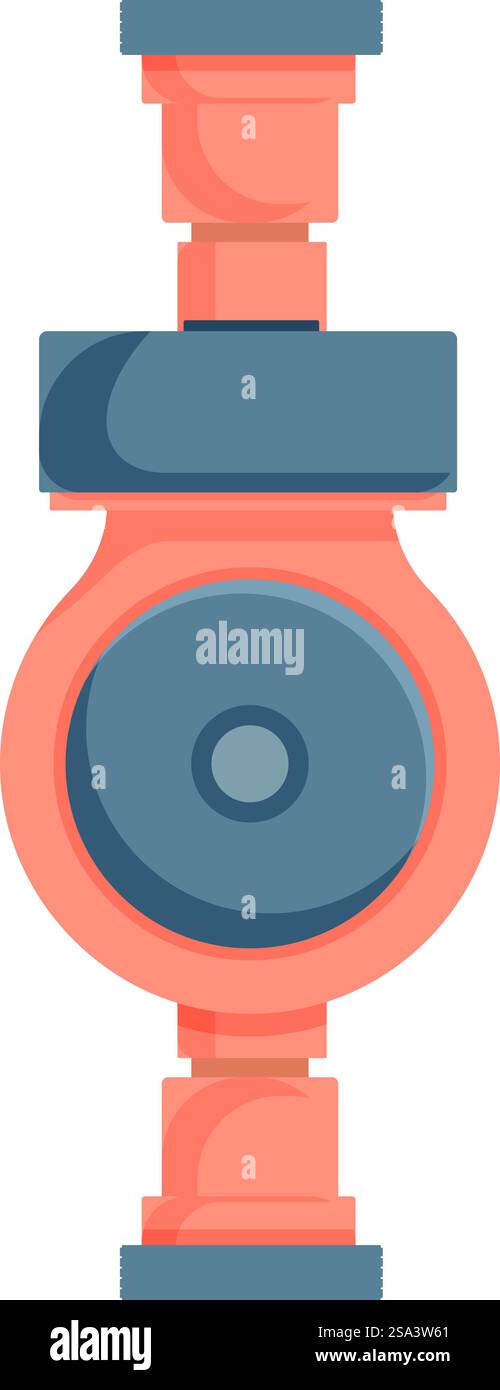 Illustration de télescope de dessin animé vintage dans la conception plate. Présentant un dessin animé détaillé et mignon d'un instrument scientifique antique pour l'observation astronomique et l'observation des étoiles. Illustration de style design plat d'un télescope de dessin animé orange et ancien sur un fond blanc Illustration de Vecteur
