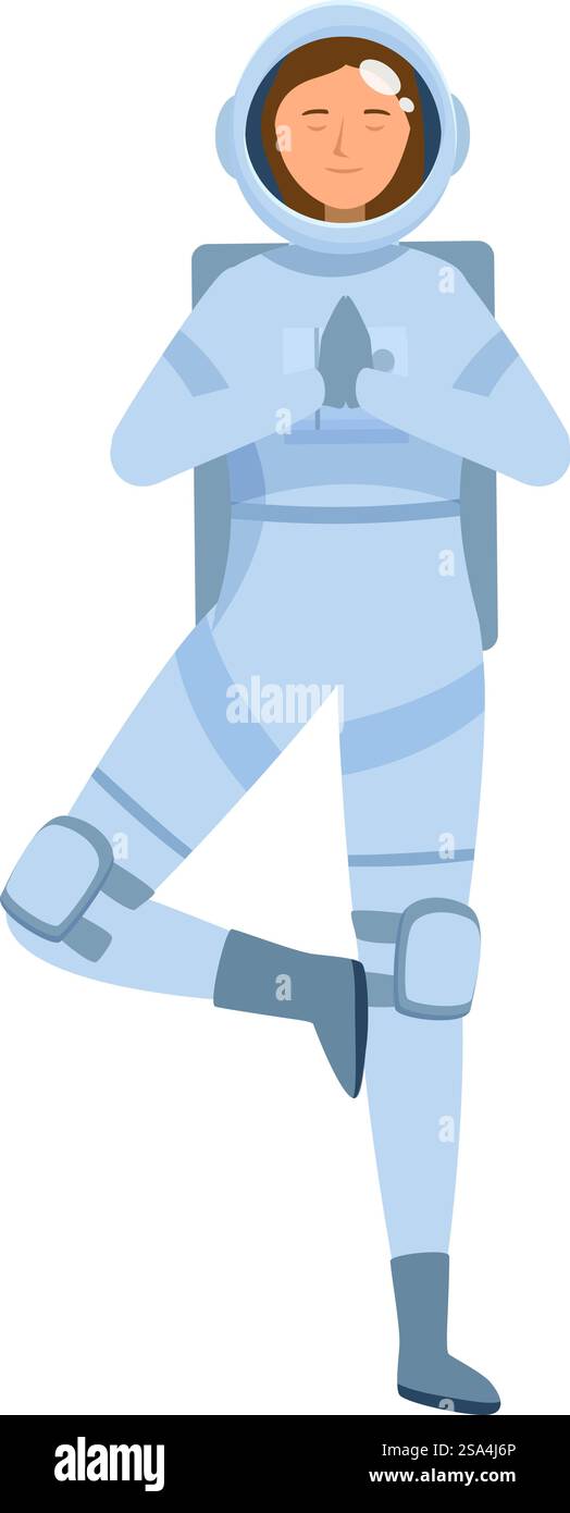 Astronaute portant une combinaison spatiale pratiquant le yoga et méditant dans une posture d'arbre. Astronaute pratiquant la méditation de yoga en costume spatial posant dans la posture de l'arbre Illustration de Vecteur Astronaute portant une combinaison spatiale pratiquant le yoga et méditant dans une posture d'arbre. Astronaute pratiquant la méditation de yoga en costume spatial posant dans la posture de l'arbre Illustration de Vecteur