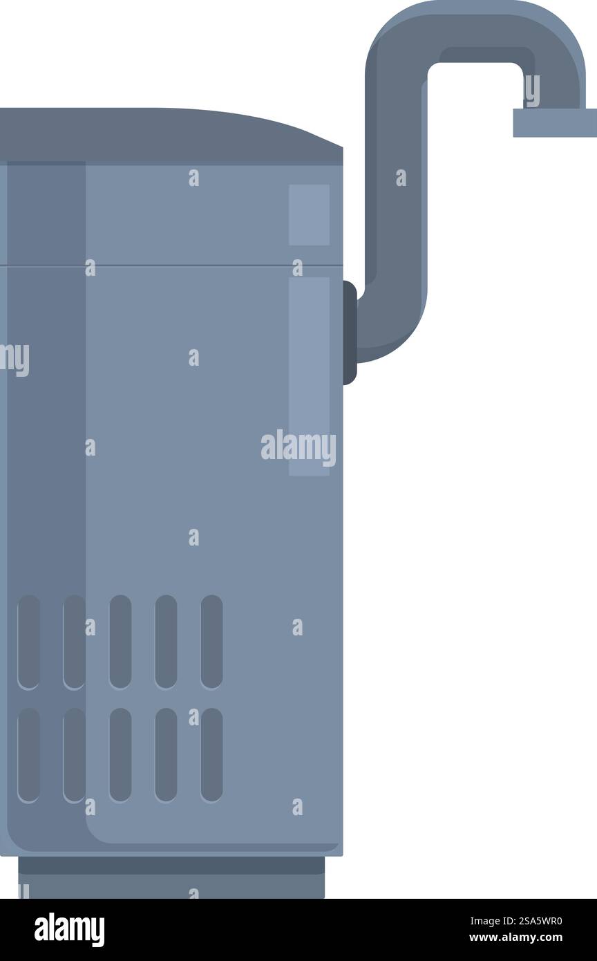 Illustration d'une chaudière à gaz moderne offrant chaleur et confort, un élément clé d'un système de chauffage maison & rsquo ; s. Eau de chauffage de chaudière à gaz apportant chaleur et confort Illustration de Vecteur