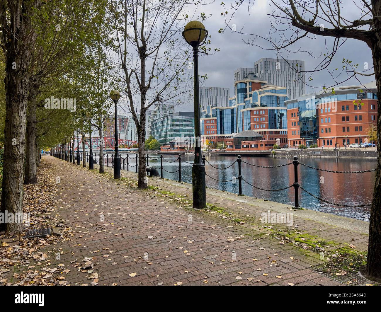 Automne sur Salford Quays Banque D'Images