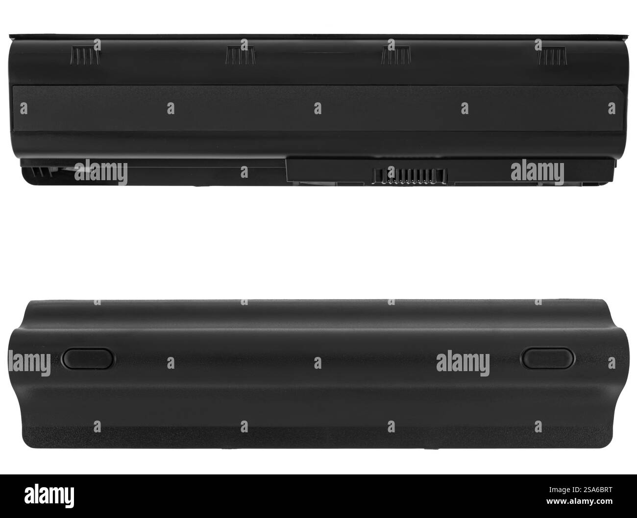 batterie d'ordinateur portable, pièce de rechange d'ordinateur portable, sur fond blanc dans l'isolation. Banque D'Images