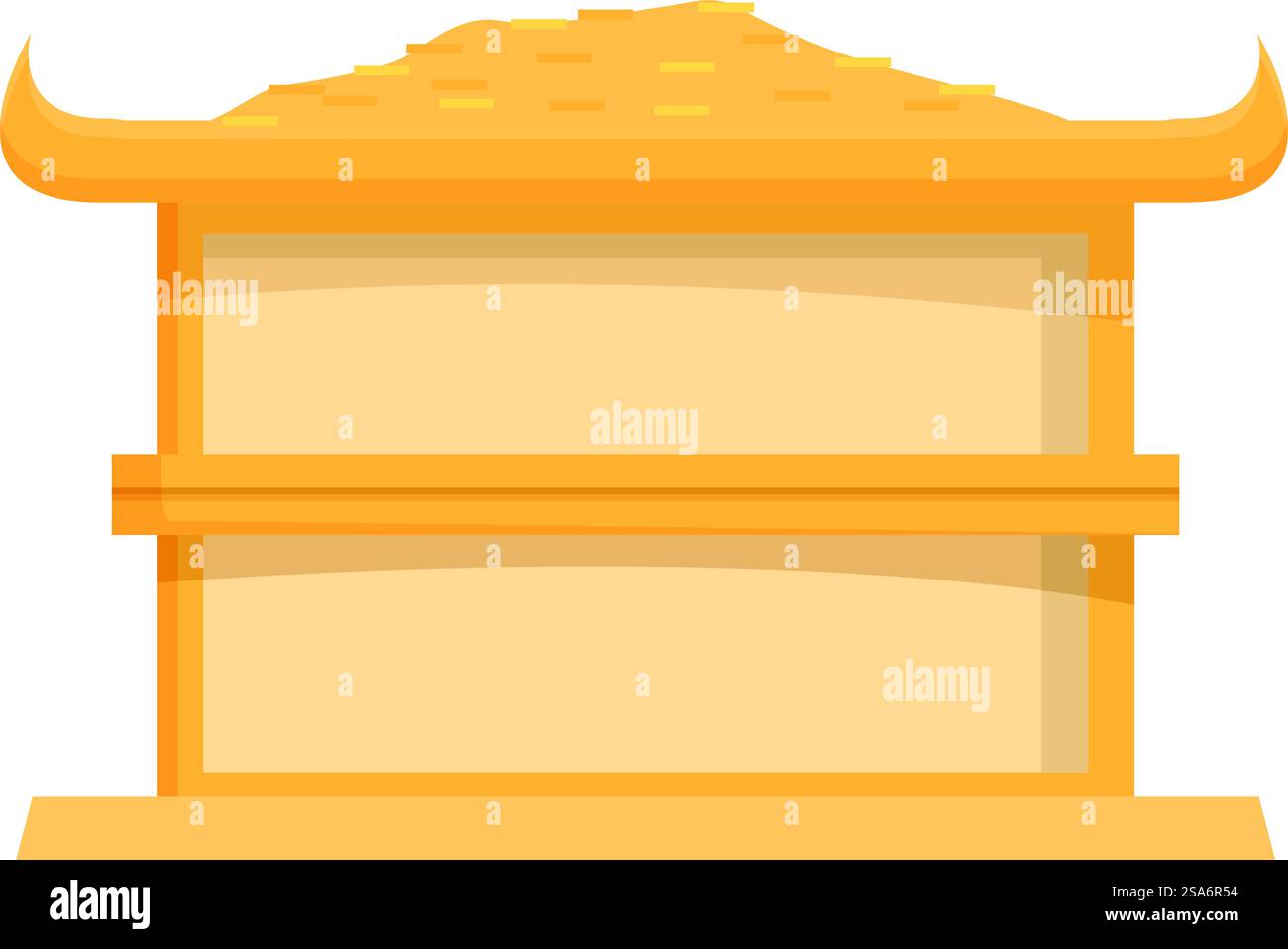 Cette illustration montre une grange de riz traditionnelle, soulignant son rôle dans le stockage des récoltes de riz. Bâtiment traditionnel de grange de riz stockant les récoltes de riz Illustration de Vecteur