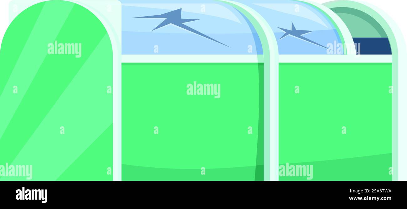 Arrêt de bus de ville avec verre brisé montrant le vandalisme et le besoin de réparation. Arrêt de bus de la ville avec verre brisé montrant du vandalisme Illustration de Vecteur