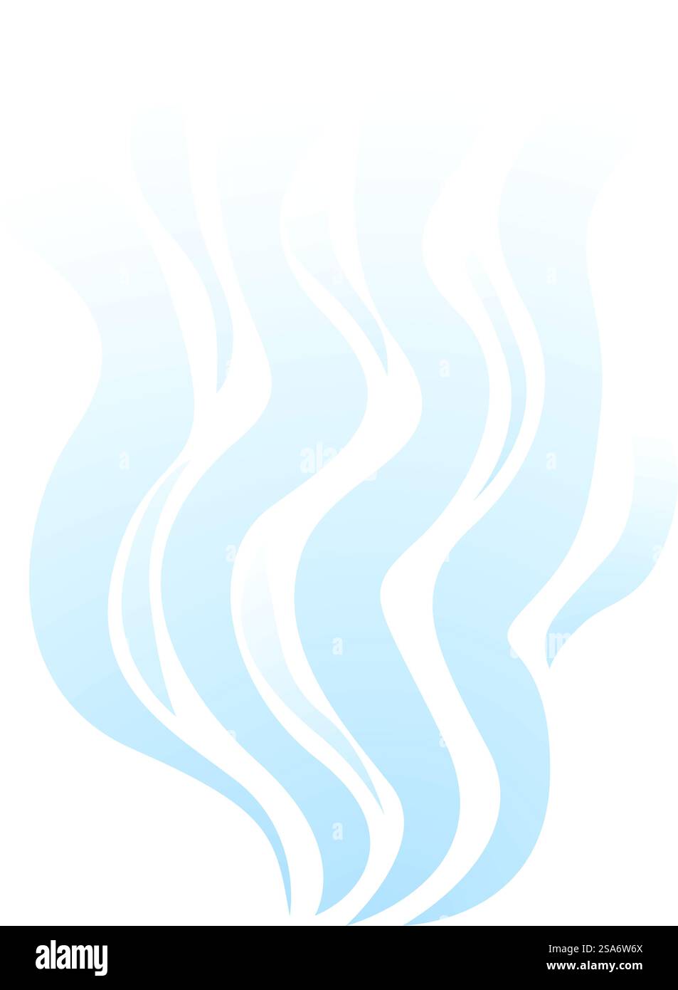 Conception abstraite de lignes ondulées bleues créant un sentiment de mouvement et d'énergie. Lignes ondulées bleues abstraites formant une forme dynamique Illustration de Vecteur